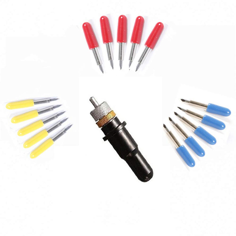 15pcs 30/45/60 Degree Roland Vinyl Cutter Cutting Plotter Blade with Blade Holder