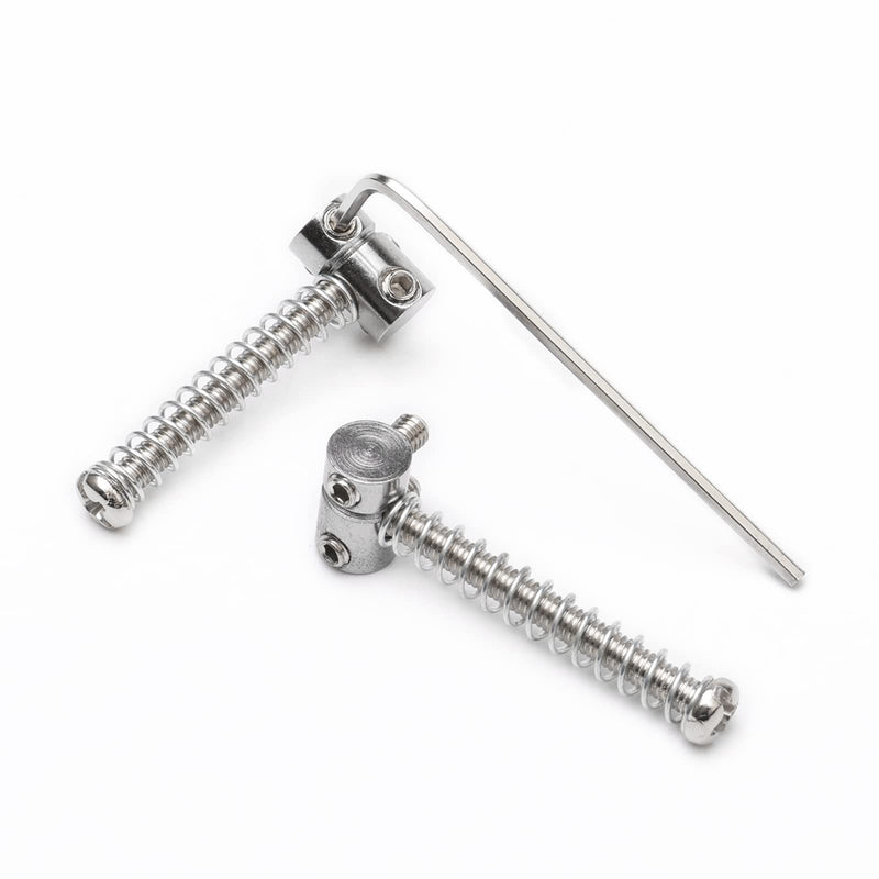 [AUSTRALIA] - Zinc Alloy Bridge Saddles Bass Compensated Saddles for 6 Tone Tele Bass Electric Guitar (12 Pack, Silver) 