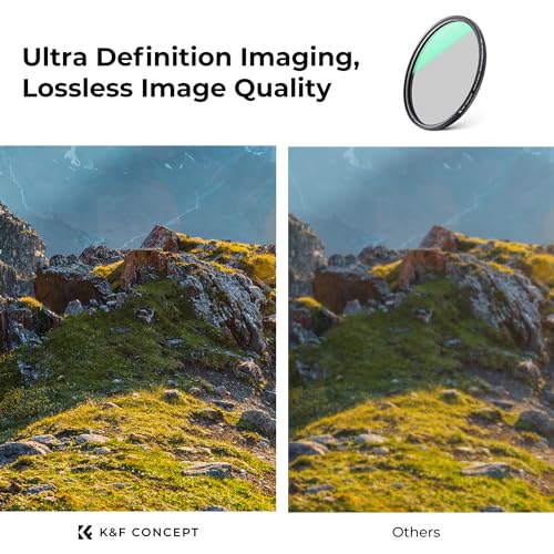 K&F CONCEPT 52mm Ultra-Low Reflectivity Circular Polarizer CPL Lens Filter