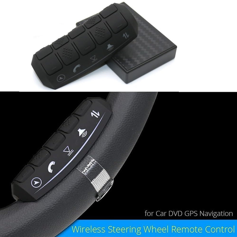 Car DVD GPS Player Wireless Remote Controller, Steering Wheel Remote Control Button for Car Navigation DVD 2 din Radio Bluetooth Steering Control