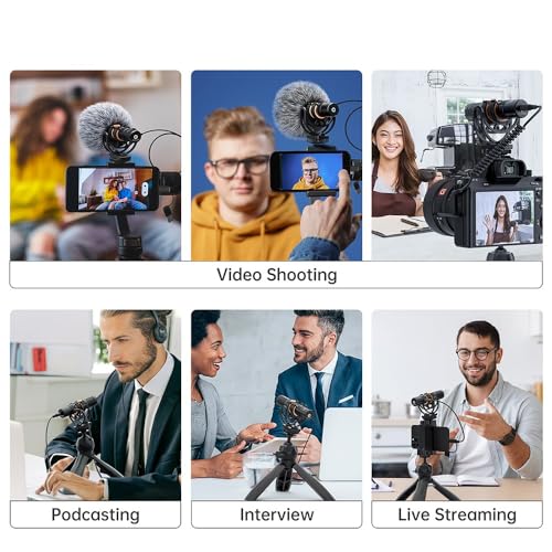 COMICA VM10 PRO Shotgun Microphone,USB C Mic for Camera, Smartphone, Tablet, PC.Ideal for Vlogging, Live Streaming,Recoding.Dual-Mode Video USB Shotgun Microphone with Gain Control Comica VM10 Pro