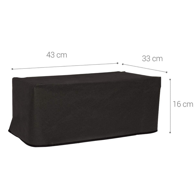 kwmobile Cover Compatible with Canon Pixma TS5150 / 5151 / MG 2555 - Dust Cover Printer Protector - Dark Grey