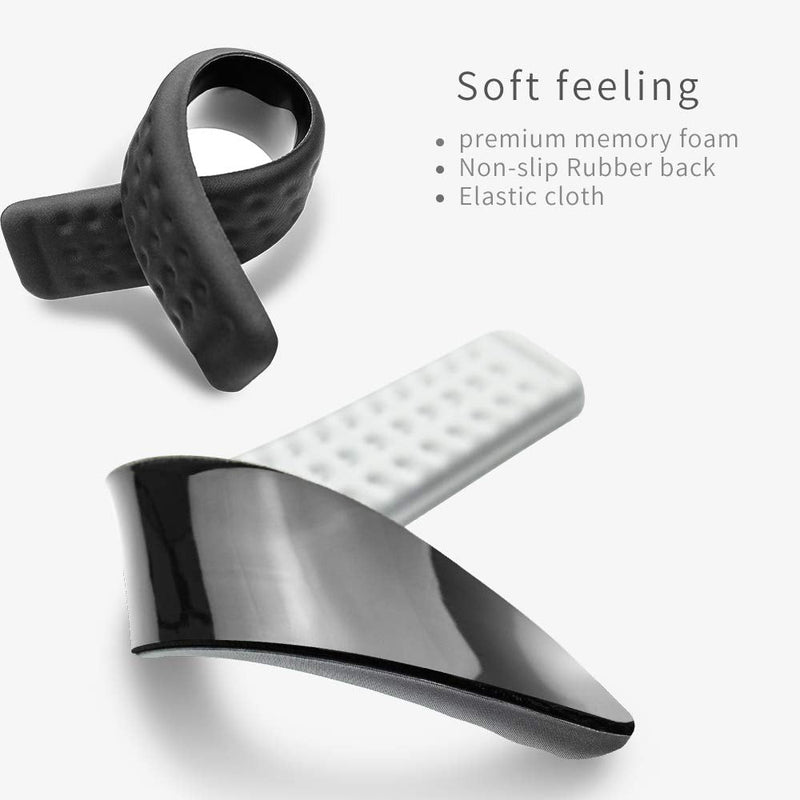 Keyboard and Mouse Wrist Rest Set Gaming Memory Foam Ergonomic Hand Palm Rest Support for Computer, PC, Laptop, Mac Typing and Wrist Pain Relief and Repair (17.3 Inch, Black)