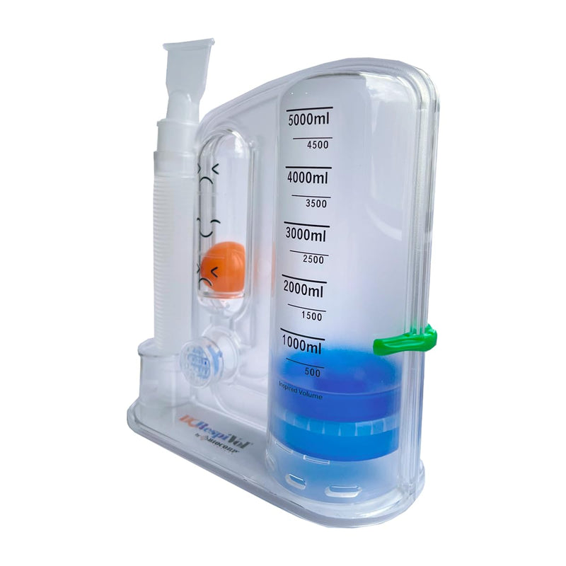 [AUSTRALIA] - BC Respivol Volumetric Inspiration Trainer 5000ml One Ball Spirometer for Breathing Exercises 5000 ml 