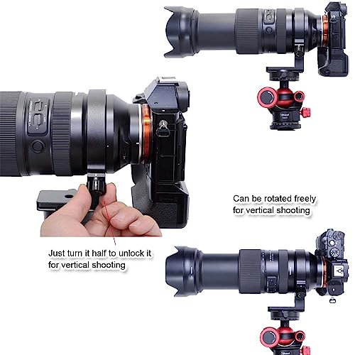 iShoot Metal Tripod Mount Ring Lens Collar Compatible with Tamron 50-400mm f/4.5-6.3 Di III VXD A067, Lens Support Holder Bracket Bottom is Arca-Swiss Fit Quick Release Plate Dovetail Groove