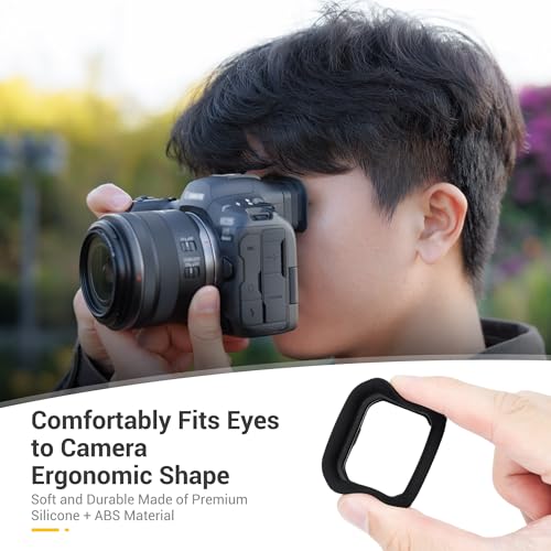 Kiwifotos Long Soft Eyecup Eyepiece Viewfinder for Canon EOS R5 Mark II For Canon R5 Mark II Camera