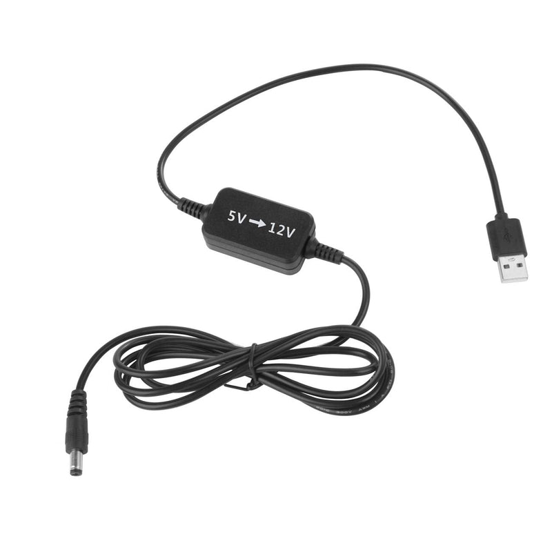 [AUSTRALIA] - USB to 12V Voltage Converter Cable, DC USB 5V to DC (5.5x2.1mm Male) Transformer Power Supply Adapter Cable Charging Cable 1.5m (5V-12V) 5V-12V 