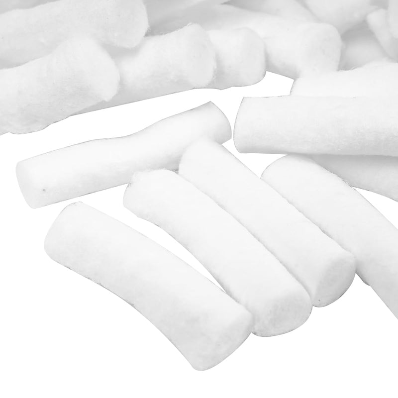 Sarini Pack of 100 Cotton Rolls - Non-Sterile Dental Gauze Cotton Rolls, Medium Nose Adapter, Cotton Ball Rolls for Dental Use and Personal Care