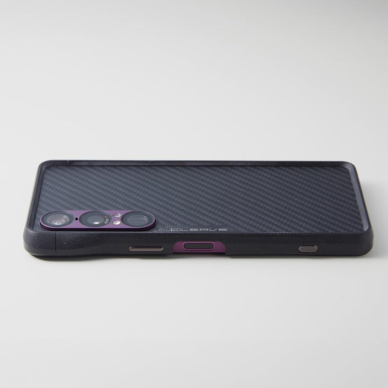 DEFF Cleave G10 Bumper Case for Sony Xperia 1 VII, Chrono, Made for Xperia Certified, Dupont Kevlar 1500D Aramid Fiber, Black