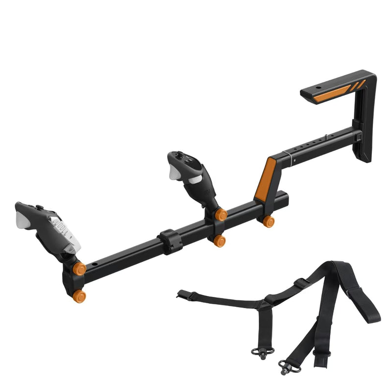 VR Gun Stock for Meta Quest 3 & Quest 2 | Quick-Swap Mounts for Left & Right Handed Players | Fully Adjustable FPS Gaming Rifle Accessory with Sling for Ultimate Stability