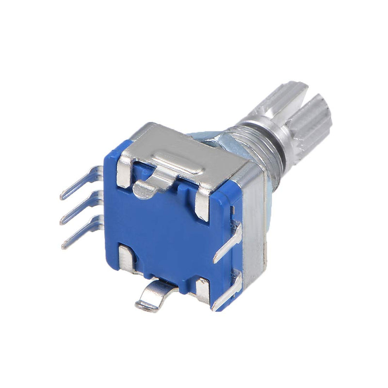 sourcing map 360 Degree Rotary Encoder, Code Switch, Potentiometer, EC11, 7 Pins, 15 mm Shank, Pack of 5