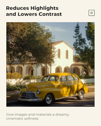 K&F CONCEPT 72mm Black Diffusion 1/4 Filter Mist Cinematic Effect Filter