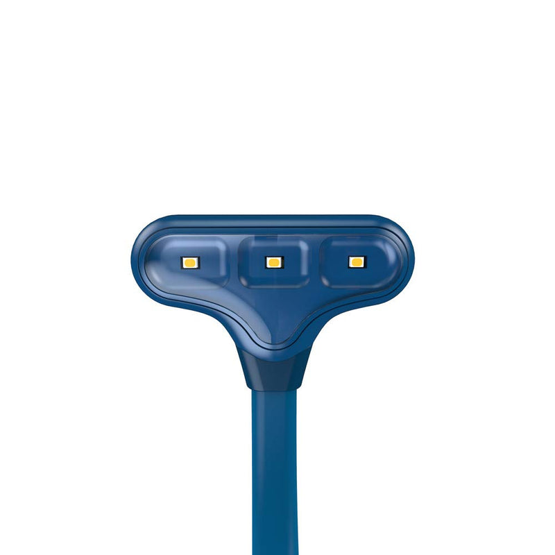 The Original Mighty Bright NuFlex Book Light, Warm Eye Care LEDs, Flexible, Durable, Dimmable, Clip-On Light, for Kids, Reading, Bookworms, Read in Bed, Batteries or Micro USB (Midnight Blue) Midnight Blue