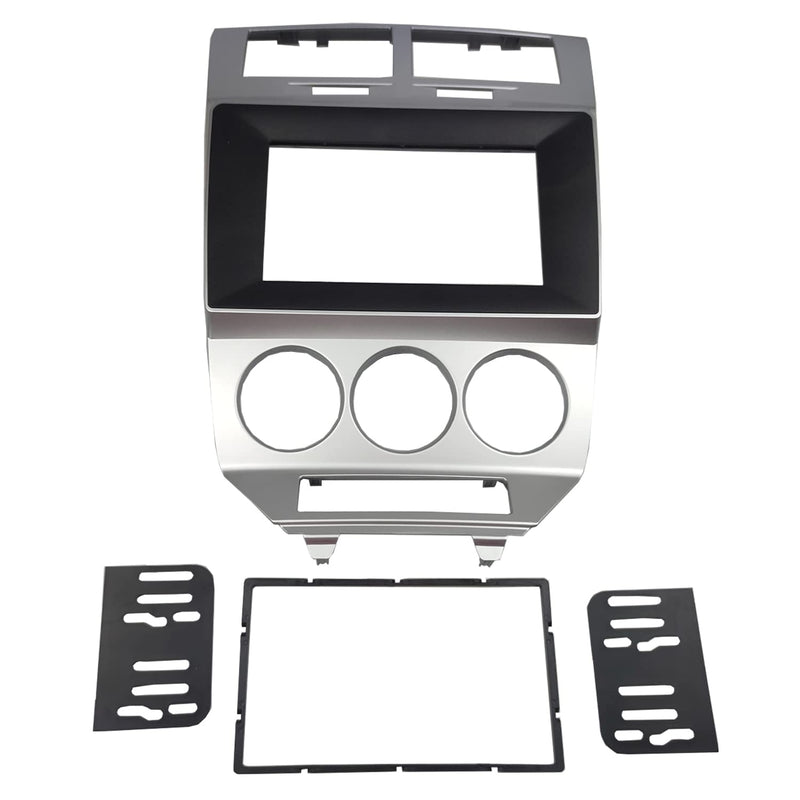 Radio Stereo Dash Installation Mount Trim Kit Compatible with Dodge Caliber 2007-2010 for 10.1" and Double Din