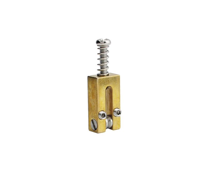 Guyker Brass Bridge Saddles - 10.5mm Roller Bridge Saddles Tremolo System Bridges Set Replacement for ST/TL Tele Strat Electric Guitar (Rectangle Type) String spacing: 10.5mm - new version