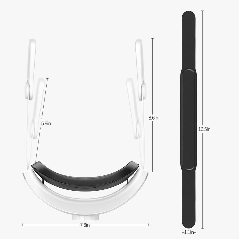 [AUSTRALIA] - Head Strap for Meta Quest 2 VR Headset Elite Strap Adjustable Soft Cushion Headstrap Oculus Quest 2 Replacement for Virtual Reality 