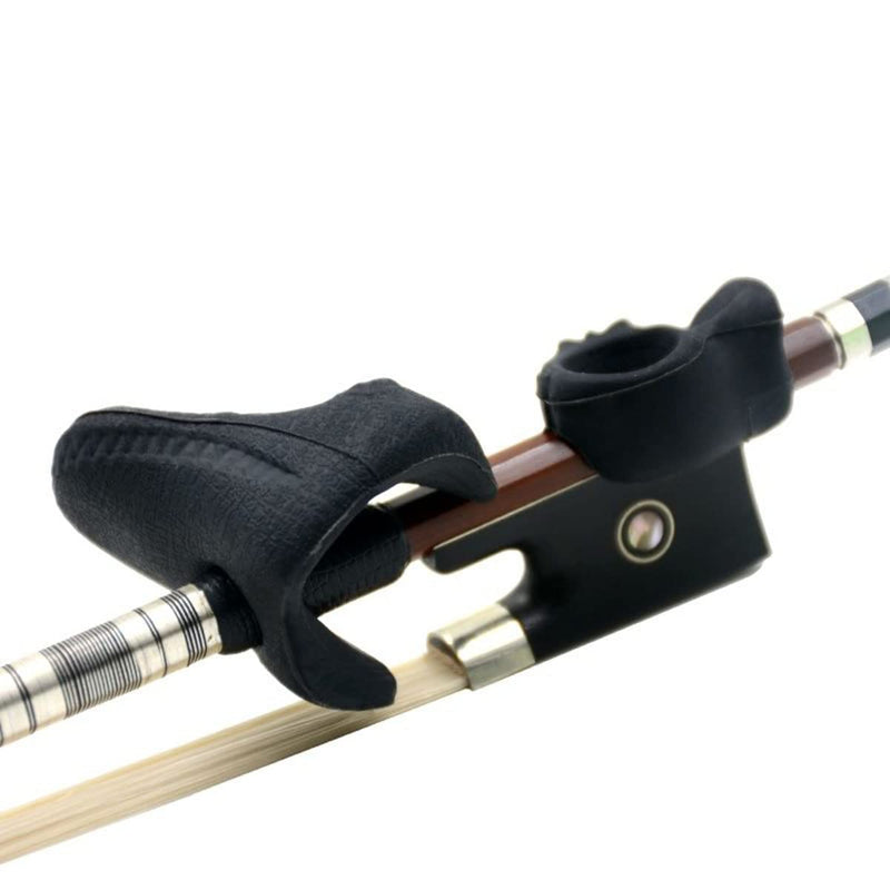 Black Violin Bow Holder 4 Strings Bow Grip Partner Violin/Viola Teaching Aid Accessory for Kid Adult Learn Violins