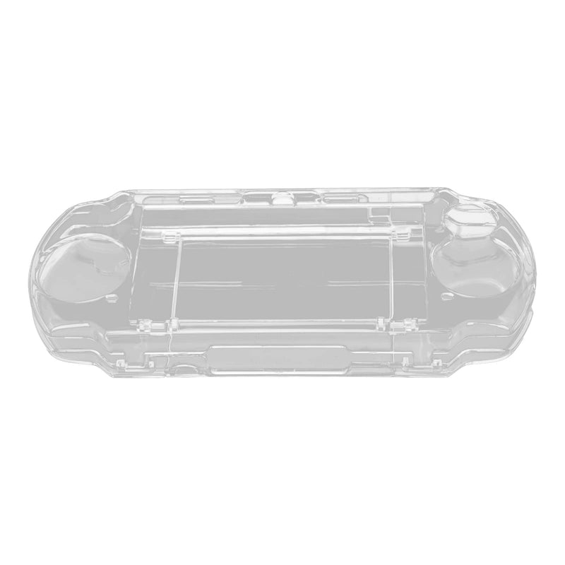 Protective Shell, for PSP 2000 3000 Game Console, Transparent Crystal Protective Cover Shell Skin, Full Housing Case with Movie Bracket, Shock/Scratch Resistant