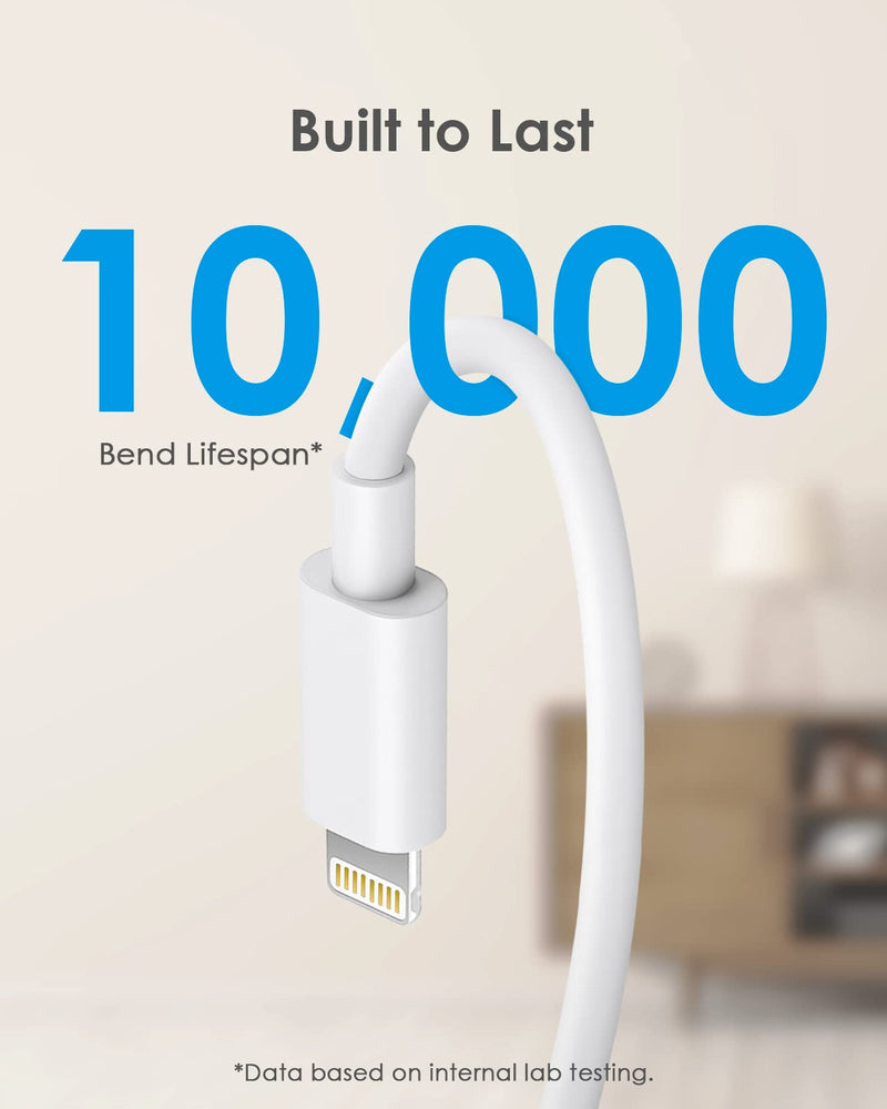 2 Pack for Phone Charger Fast Charger 10 FT 20W PD USB C Fast Charger Block with 10 Foot USB C Fast Charging Cable Compatible with iP14 Plus/14/13/12/11 Pro Max/XS/Max