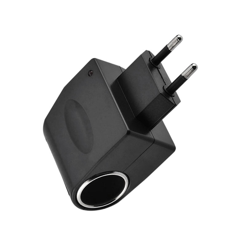 Leloco 110-240V to 12V Adapter Cigarette Lighter Socket, AC to DC Voltage Converter with EU Plug, Voltage Converter Power Supply Socket Charger Adapter