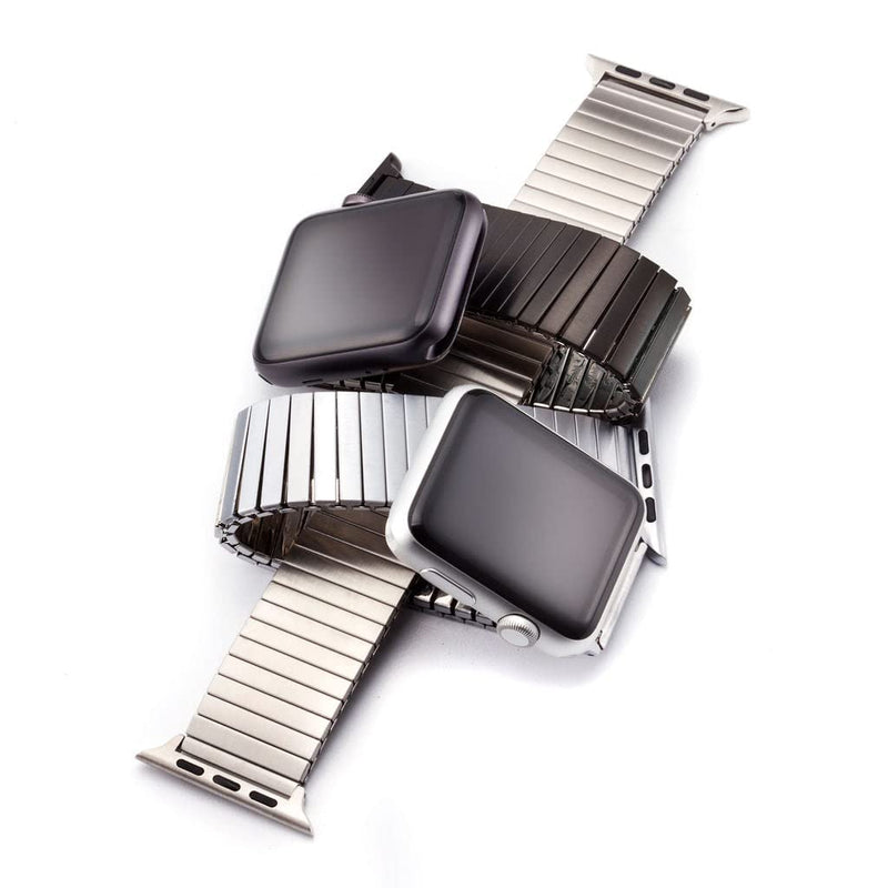 Speidel Twist-O-Flex Expansion Band in Brushed Steel compatible for use with the 42/44/45 Apple Watch series 1-8 and Apple Watch Ultra (Size 5)