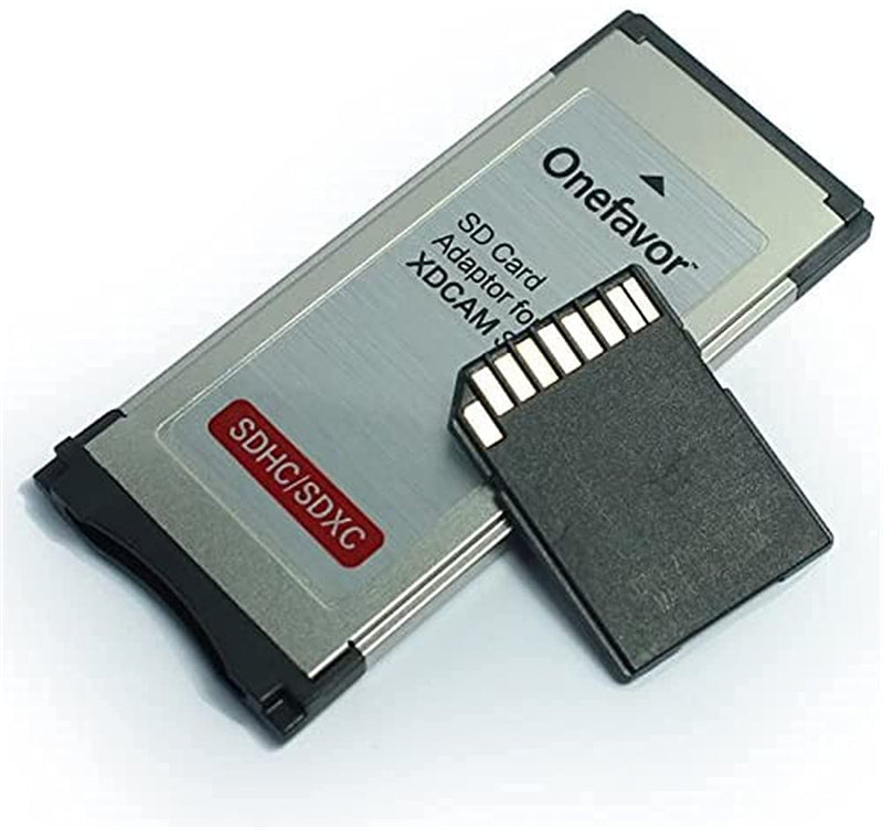 Onefavor SXS Card Adapter for Sony SXS-1 EX1R EX280 SD SDHC SDXC Card into SXS Memory Card ExpressCard Adaptor for Sony XDCAM Cameras