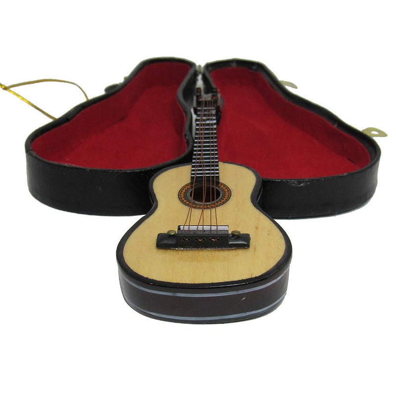 [AUSTRALIA] - Kurt Adler J4544 5.52" Wood Pearlized Guitar Ornament Multi Color 