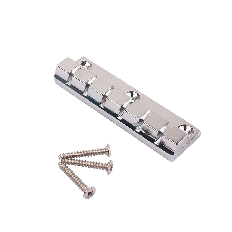 [AUSTRALIA] - Alnicov Electric Guitar 6 Strings Metal Fixed Hardtail Saddle Bridge for Guitar Parts Chrome 