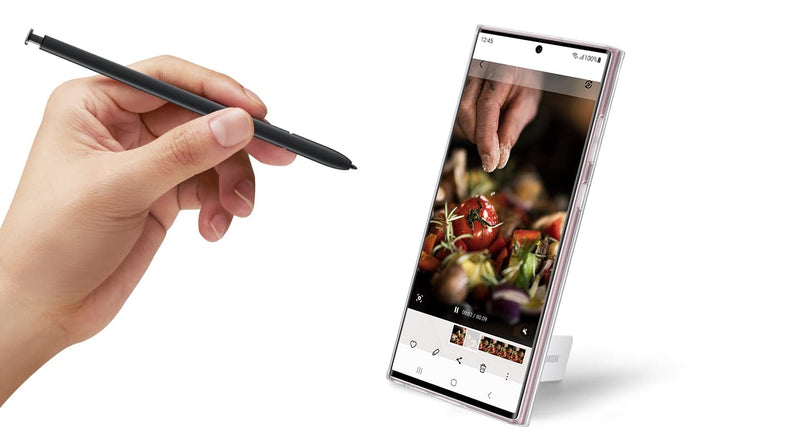 Samsung Galaxy S22 Ultra S-Pen Replacement - Original Styluses Accessories with Cleaning Cloth - Bulk Packaging - Burgundy