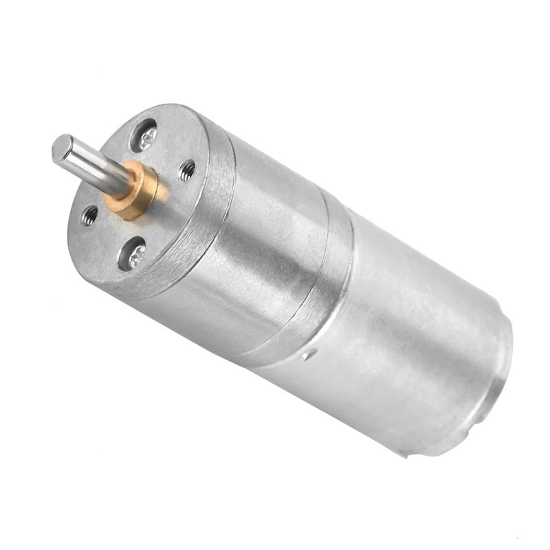 Gear Motor 25 mm DC 12 V 25GA-370 Low Speed Metal High Mini Gear Motor for Electronic DIY 5-1000 RPM (12 V 60 RPM)