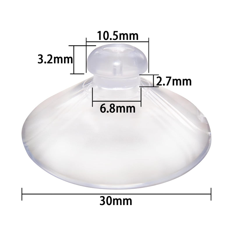 10 Pcs Radar Detectors Mount Suction Cups, Compatible with AutoBoxClub Mount Clear Cobra Escort and Beltronics Radar Detector Mount.