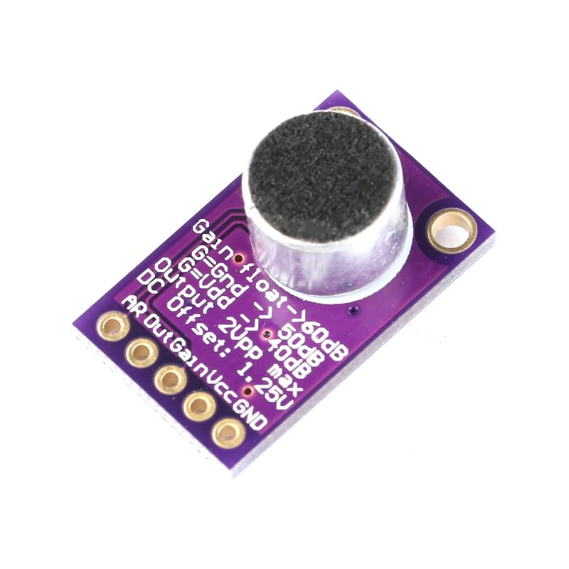 3Pcs MAX9814 Microphone Amplifier Module Electret Microphone Amplifier Module MIC Microphone Sound Amplification Microphone Head Sensor Auto Gain Control Release Ratio Low THD for Arduino