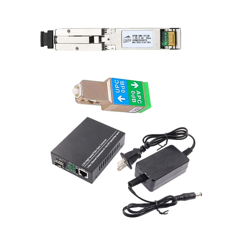 iszo 1.25G/2.5G XPON/GPON/EPON ONU,SFP Stick ONU, Support MAC SN LOID Modify,SFP Port,for Network Switch/Router/Media Converter,Optical Fiber Modem
