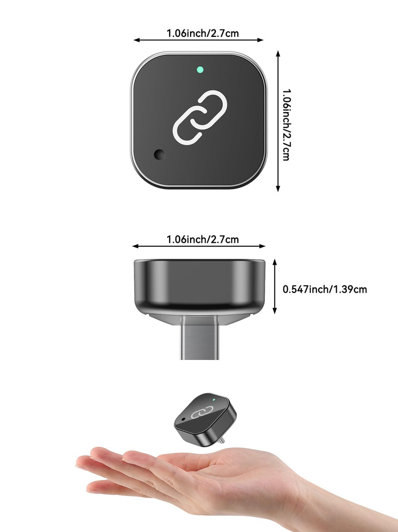 Wireless CarPlay Adapter USB C, Android Auto Mini Dongle | Compact USB-C dongle upgrades factory wired CarPlay and Android Auto with 5GHz WiFi, plug-and-play setup and auto connect.
