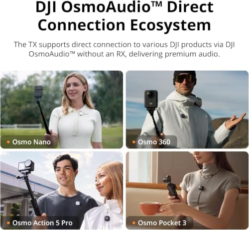DJI Mic Mini (1 TX + 1 Mobile RX), Wireless Microphone for Smartphone DJI Mic Mini (1 TX + 1 Mobile RX)
