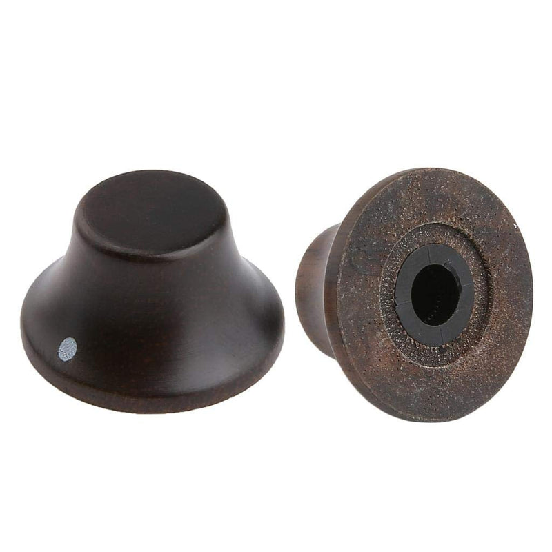 [AUSTRALIA] - KAISH 4-Pack Wood Knobs LP/Strat Style Bell Knobs Guitar Bass Top Hat Wood Knob with Indicator Dot Rose Wood Pack of 4 