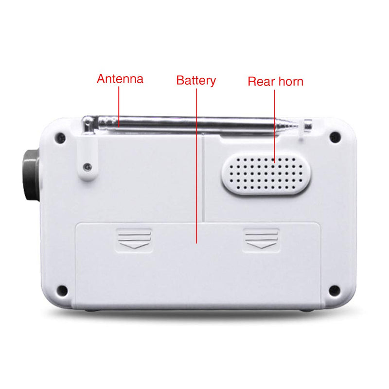 Radio - Shower Radio Speaker, AM/FM Radio with LCD Display, Portable Stereo Radio with Earphone Port for Home, Beach, Hot Tub, Bathroom