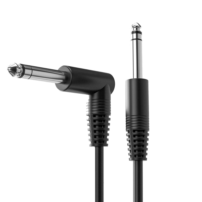 GC-BS2S 1/4 Inch Male Jack Stereo Audio Cord,6.35 Balanced Line Lead for Electric Guitar,Bass,Keyboard,Mixer,Amplifier/AMP,Speaker GC-BS2S (Right Angle-to-Straight, 15Feet(2Pack)) Right Angle-to-Straight 15Feet(2Pack)