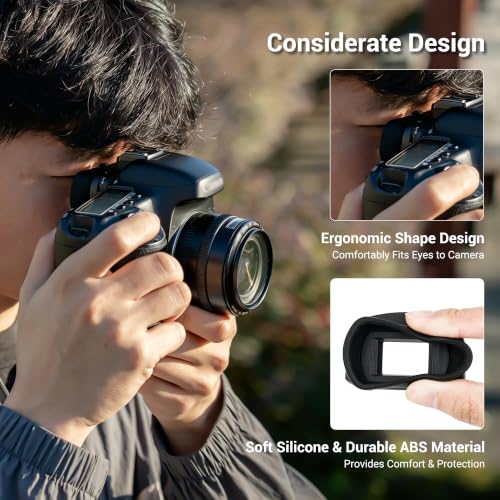 Kiwifotos Long Soft Viewfinder Eyecup Eyepiece for Canon 5D Mark IV III 7D Canon Eg Replacement