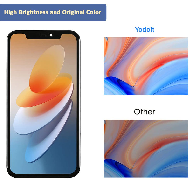 Yodoit for iPhone 11 Pro Max Screen Replacement Kit COF Full HD LCD Display 3D Touch Digitizer Frame for Model A2161, A2218 with Repair Tool Kit
