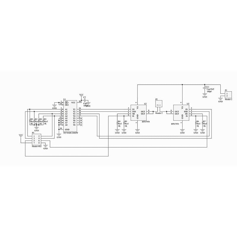 Youmile Motor Driver Module BTS7960B Double DC Stepper Motor Driver H-Bridge PWM Smart Car Driver Module for Arduino Current Limiting with DuPont Cable