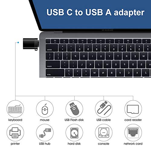 USB C Adapter 4Pack Micro USB to USB C Adapter USB C to USB-A USB C to USB Converter Type c Adapter OTG USB Type C Adapter Portable Key Fob for Huawei Mate Galaxy LG 4usb type c kit