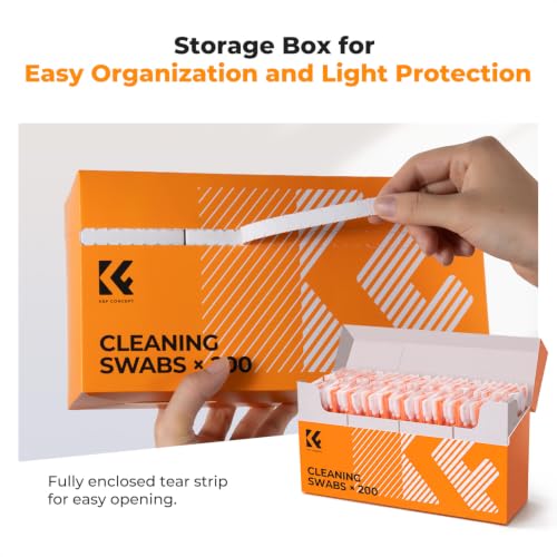 K&F CONCEPT 200 Foam Cleaning Swabs,for Electronics,Camera,Deep Cleaning 200PCS