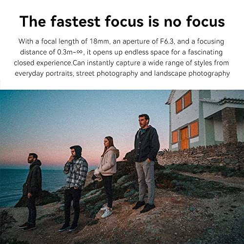 7artisans 18MM F6.3 Mark II UFO Camera Prime Lens Compatible with Sony E Mount,APS-C,Ultra-Thin Compact Mirrorless Cameras for FX/A/NEX Series for FS5,FS7,FS7M2,FS5M2K,A3000,A5000,NEX-3,NEX-3N For Sony E