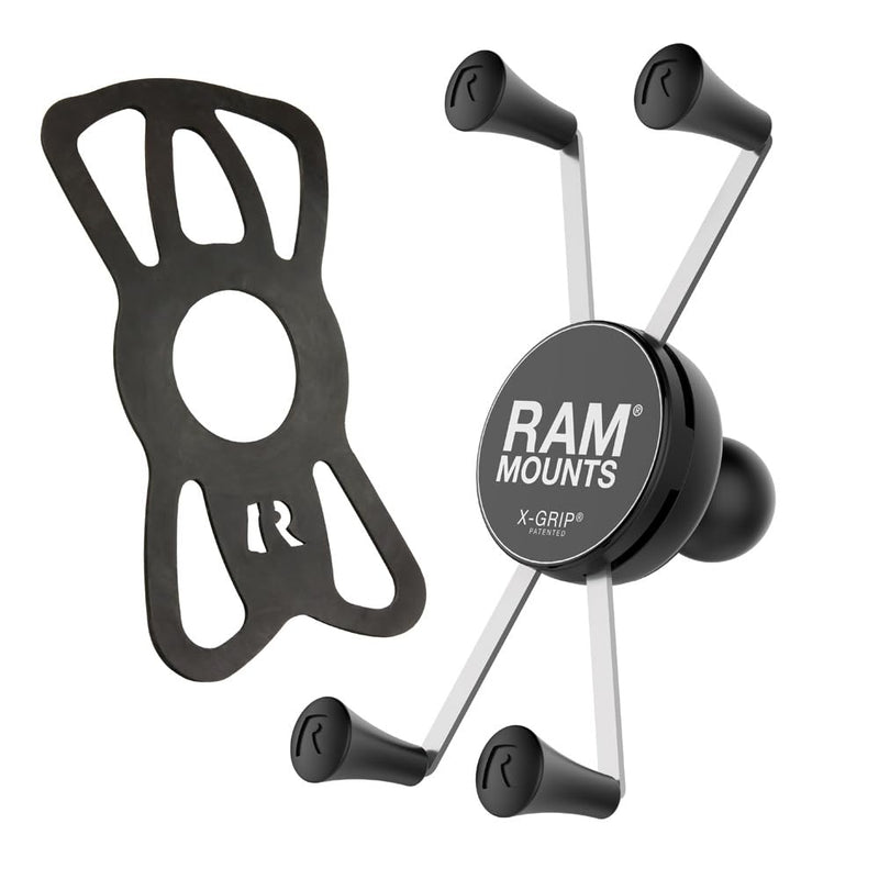 RAM MOUNTS X-Grip Large Phone Holder with B Size 1" Ball Mount | Universal holder for large smartphones, compatible with RAM Mounts mounting systems Large Phones