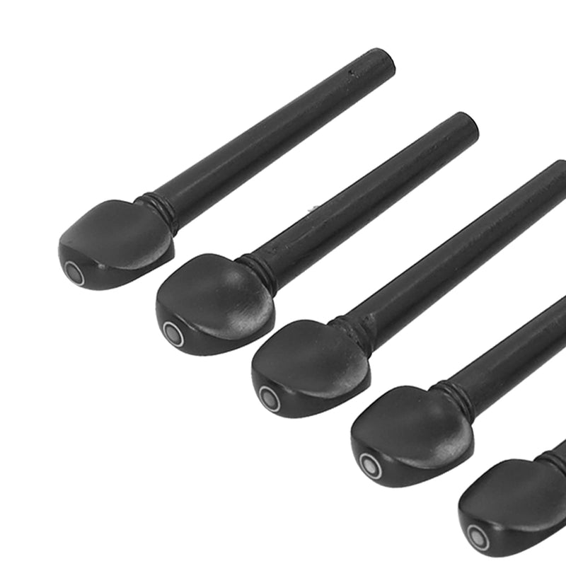[AUSTRALIA] - Oud Ebony Pegs, 12Pcs 8.7cm Wooden Tuning Replacement Ebony Pegs with Fisheye for Oud 