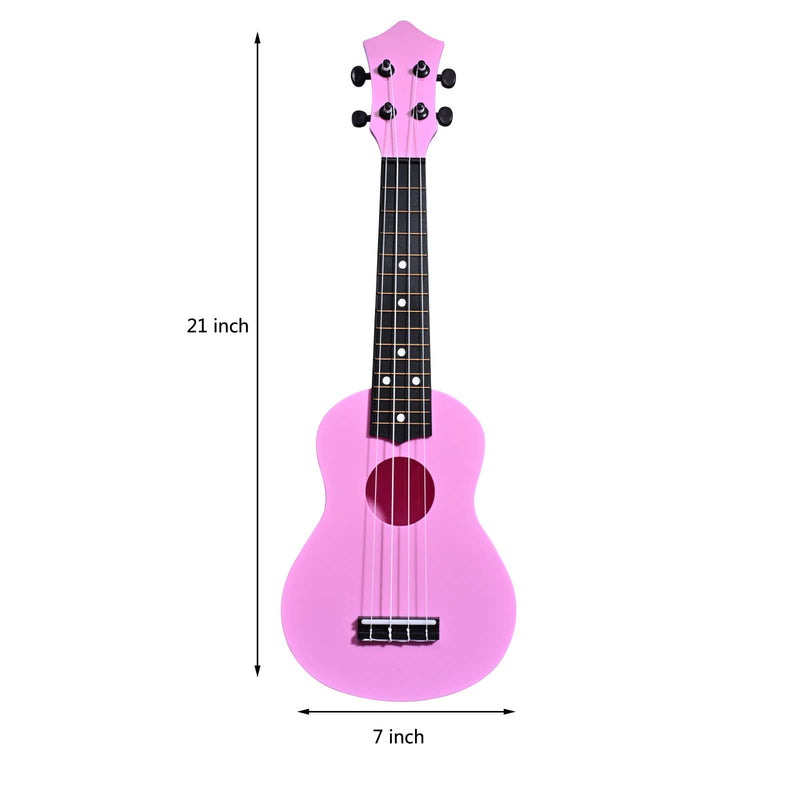 [AUSTRALIA] - Kids Ukulele 21 Inch Soprano Ukelele,Musical Instrument, Ukuleles for kid Beginners with Bag (Pink) Pink 