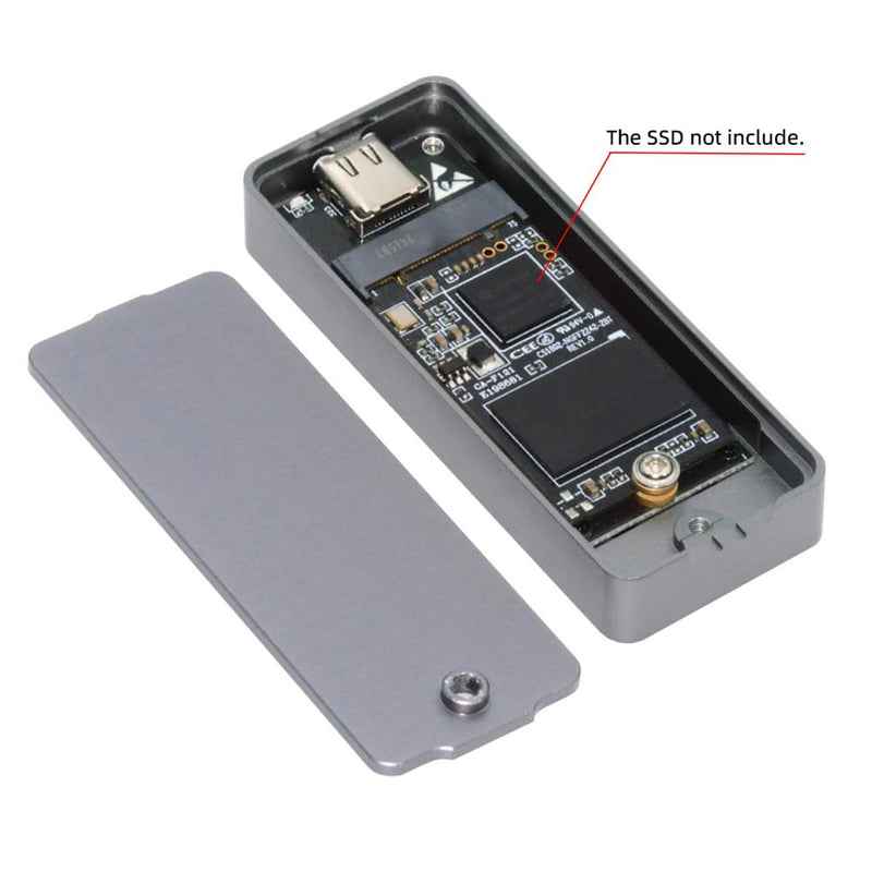 Xiwai 20Gbps Type-C USB3.2 Gen2 USB4 to M-Key M.2 NVMe NGFF SATA 2242/2230mm SSD Enclosure PCBA Adapter RTL9220 Chipset 2242mm Single