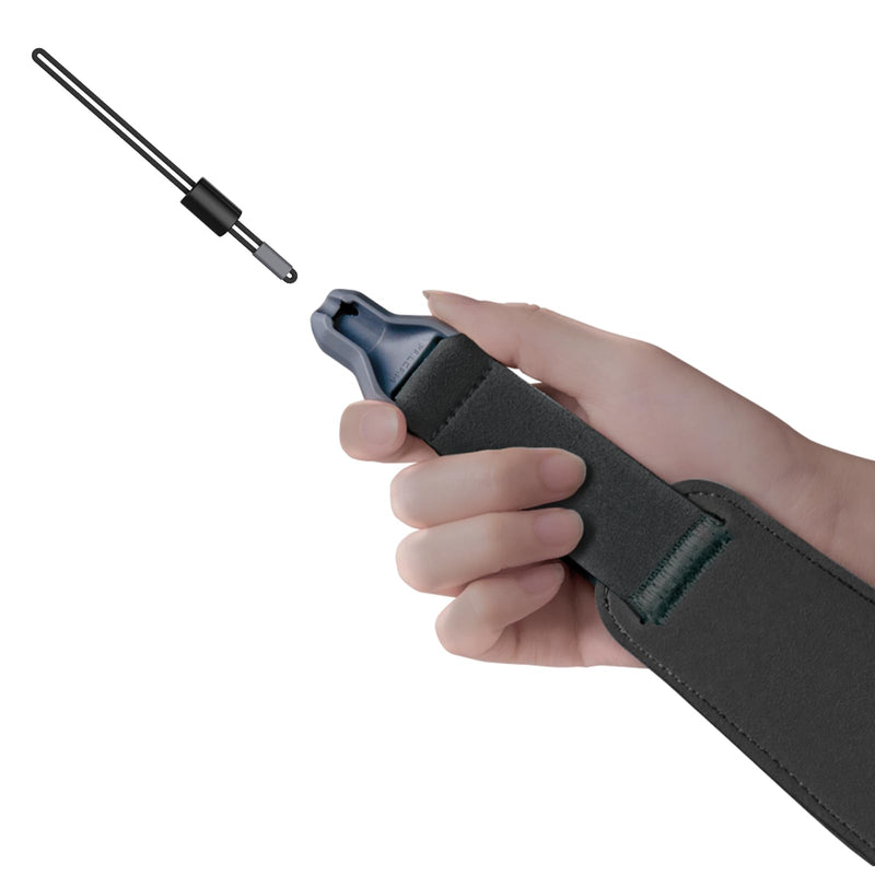 enya Magnetic Strap for Guitar, Bass, and Ukulele - Quick Release, Single-Hand Adjustable, with Leathery Texture Black