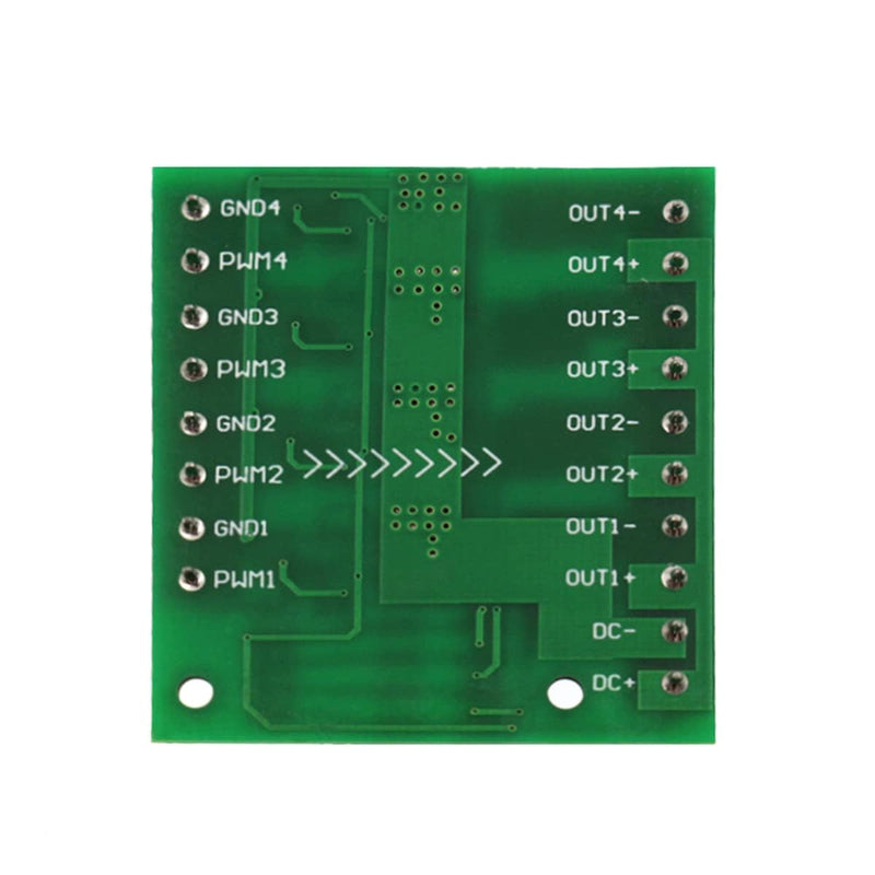 Mosfet PCB PWM 4 Channel PLC Amplifier Mosfet Module 8 Channels PWM 4 Channel MOS FET Module, PLC Amplifier Circuit Board Driver Module PCB Module Driver 3-20V to 3.7-27VDC, 10A